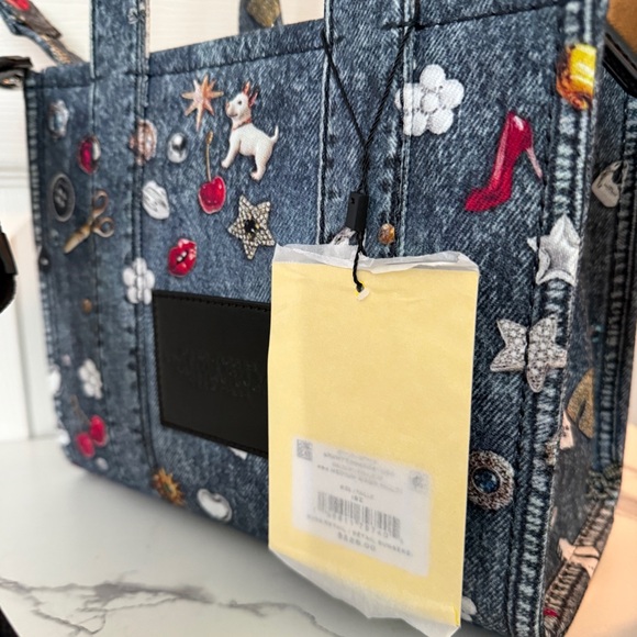 NWT Marc Jacobs Trompe L'Oeil Trinket Canvas Tote Bag Small - Picture 5 of 5